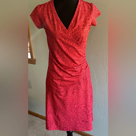 ATHLETA Crossover Dress XS Athleta Dress Faux Wrap - Picture 1 of 4